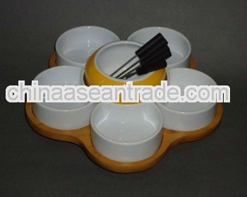 ice-cream chocolate fondue set,ceramic cheese fondue set