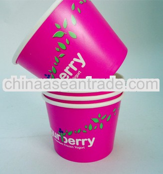 ice cream /yogurt cup with custom logo