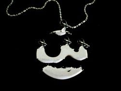 Round Random Perforated Ceramic Pendant