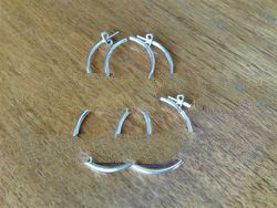Sterling Silver Hollow Hoop Earring 38 x 1.80 mm