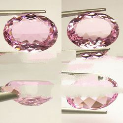 11 cts Huge Oval (18x13 mm) Lab Simulated Pink Morganite AAA