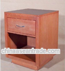 Modern Hotel 1 Drawer Barberry Solid Wood Nightstand
