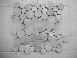 Stone Mosaic Cut Slices Round Tile Interlocking