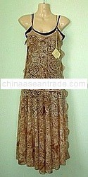 light brandy flower dress