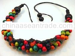 Wooden Grape Necklace