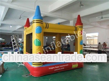 inflatable crayon bouncer