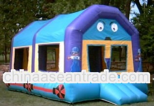 inflatable train bouncer