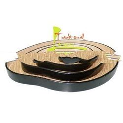 Lacquered On Bamboo Trays