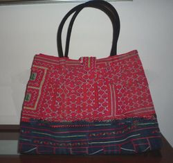 hill tribe handwoven fabric handbag, designed handbag
