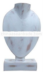 Wooden necklace display