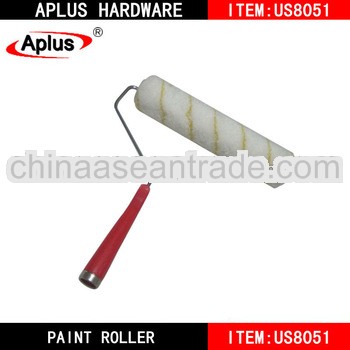 iron ring red color handle paint roller for house paint