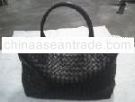leather bag black ram