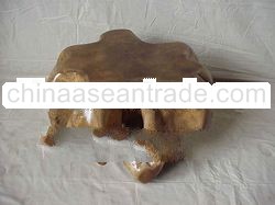 Teak root small spider table