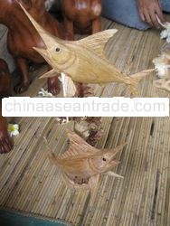 Wood Lives Marlin double carving art