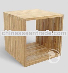 CO 00140.000 "Kubus" Cube strip.teak 45x45x45cm Unf