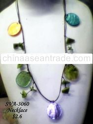 necklace made of capiz
