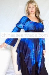 peasant top tie dye