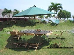 Teak Garden / Outdoor Furniture Oval Ext. Table