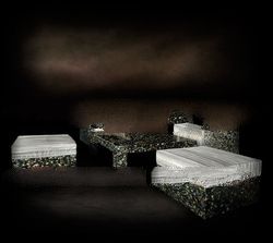 mosaic handmade crafts inlay sofa made black pearl tahitian