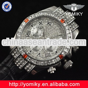 japan movt watch stainless steel diamond luxury watches men