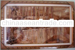 Painting from banana bark