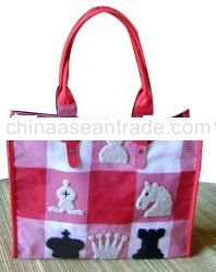 Red Poleng Chess Totes' Bag