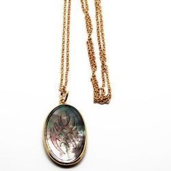 brass shell necklaces (bjns-032)