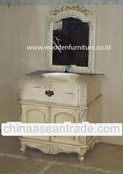 Vanity With Sink French Style Bath Room Furniture Antique Wastafel With Mirror European Home Furnitu