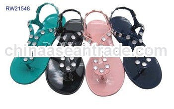 jelly sandals with rhinestones RW21548