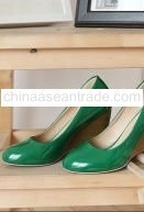 Fashion Beautiful Gentlewoman High-Heeled Wedge Green