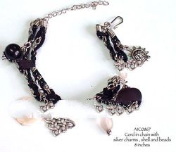 Satin & Chain bracelet
