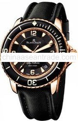 Blancpain Men's 5025.3630.52 Fifty Fathoms Tourbillon Rose Gold Watch