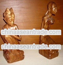 Carving Human Decorative Wooden Statues