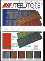 color stone metal tile