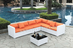 Pvc rattan sofa set