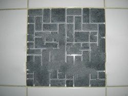 Black Travertine Mosaics (French Pattern Model)