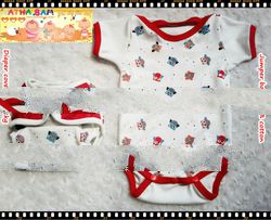 Newborn diaper cover + jumsuit