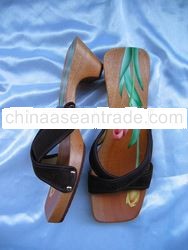Wooden Sandal Bkp Airbrush Silang
