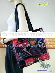 Thai Embroidered HMONG Hill Tribe Tote Hand Bag