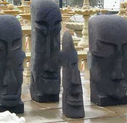 Stone carving Balck face
