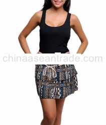 STYLE DBZ85: BEADED TIE WAIST DRESS