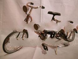 Miniature Bicycle Iron Copper Brass Craft