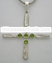 HS Patterned Jade Pendant Handmade