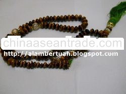 Muslim Prayer Beads from Tiger Eye Stone