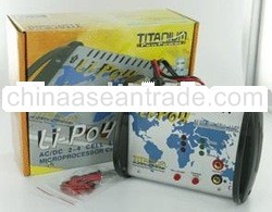 Titanium AC/DC Microprocessor Charger Lithium Polymer for 2-4 cells Pack , 7.4-14.8V