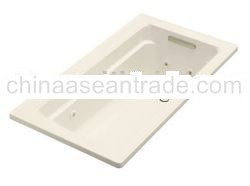 Kohler K-1122-H Archer Collection 60" Drop In Jetted Bath Tub with Reversible Drain
