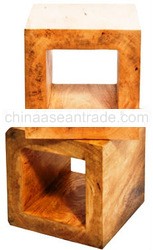 teak root furniture ball & block 006