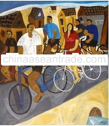 painting - Ride Bicycle