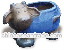  clay animal planter