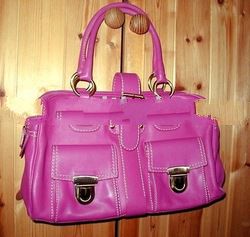 pink handbag